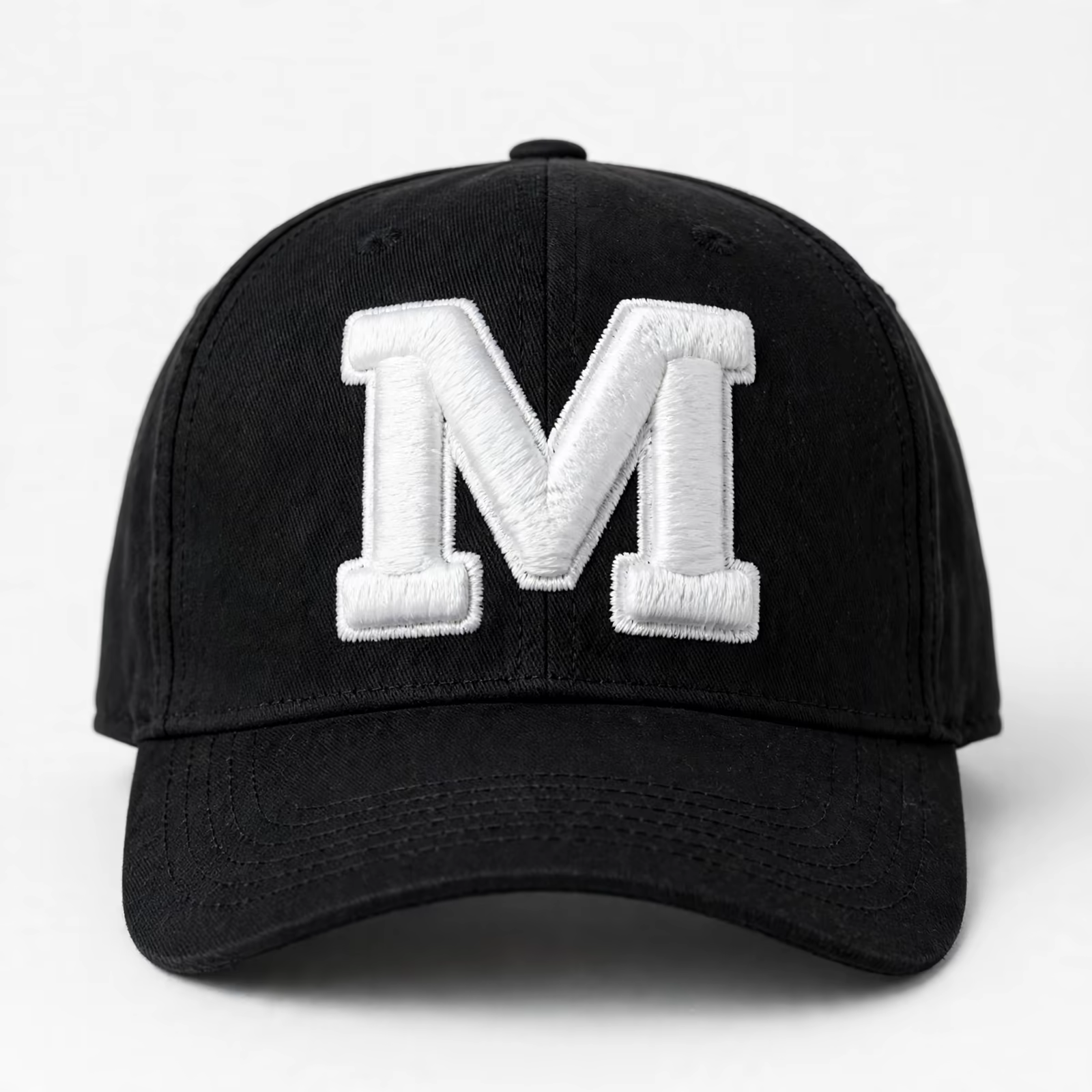 Baseball cap with puff embroidery letter in Bangladesh