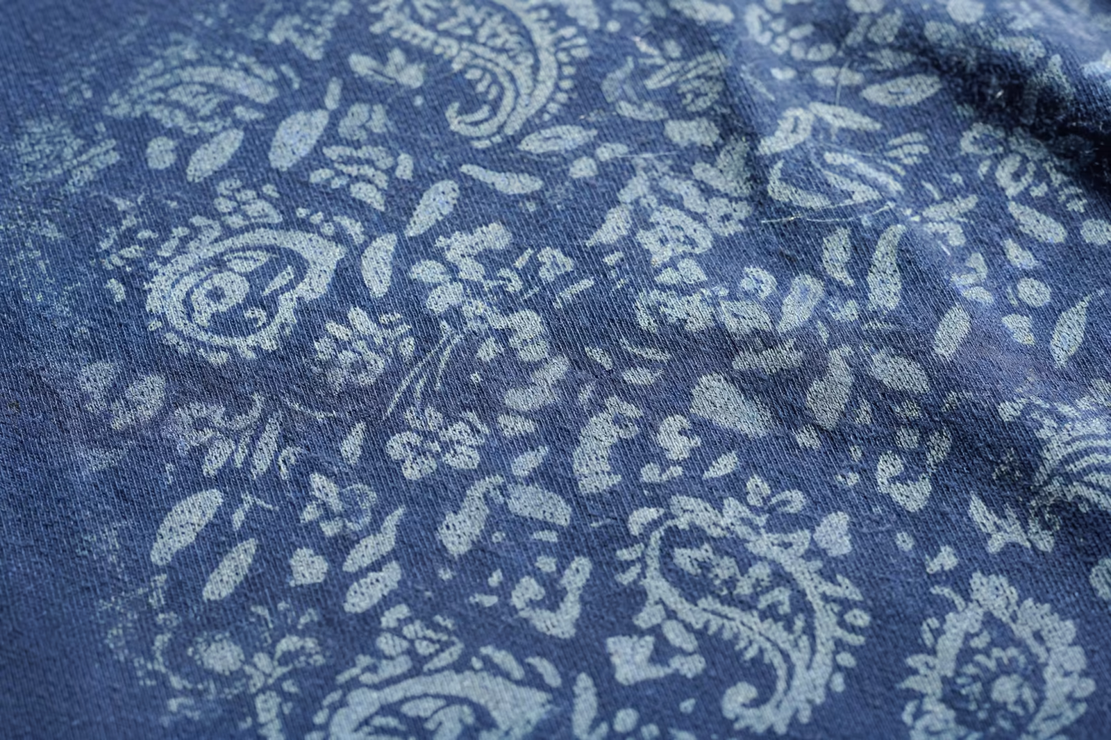 Discharge print detail absorbed into fabric from a manufacturer in Bangladesh