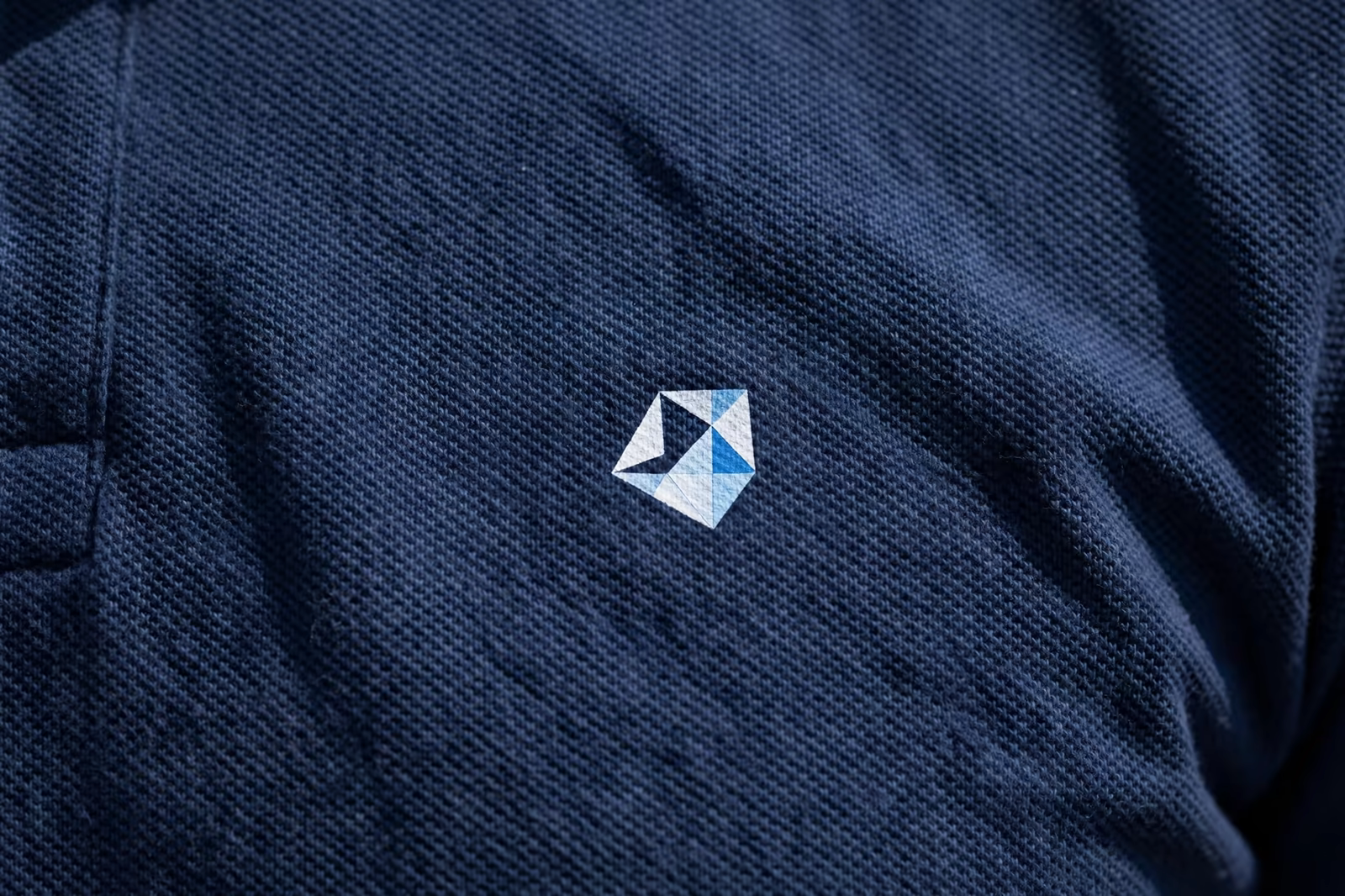 Left chest print placement close view from a manufacturer in Bangladesh