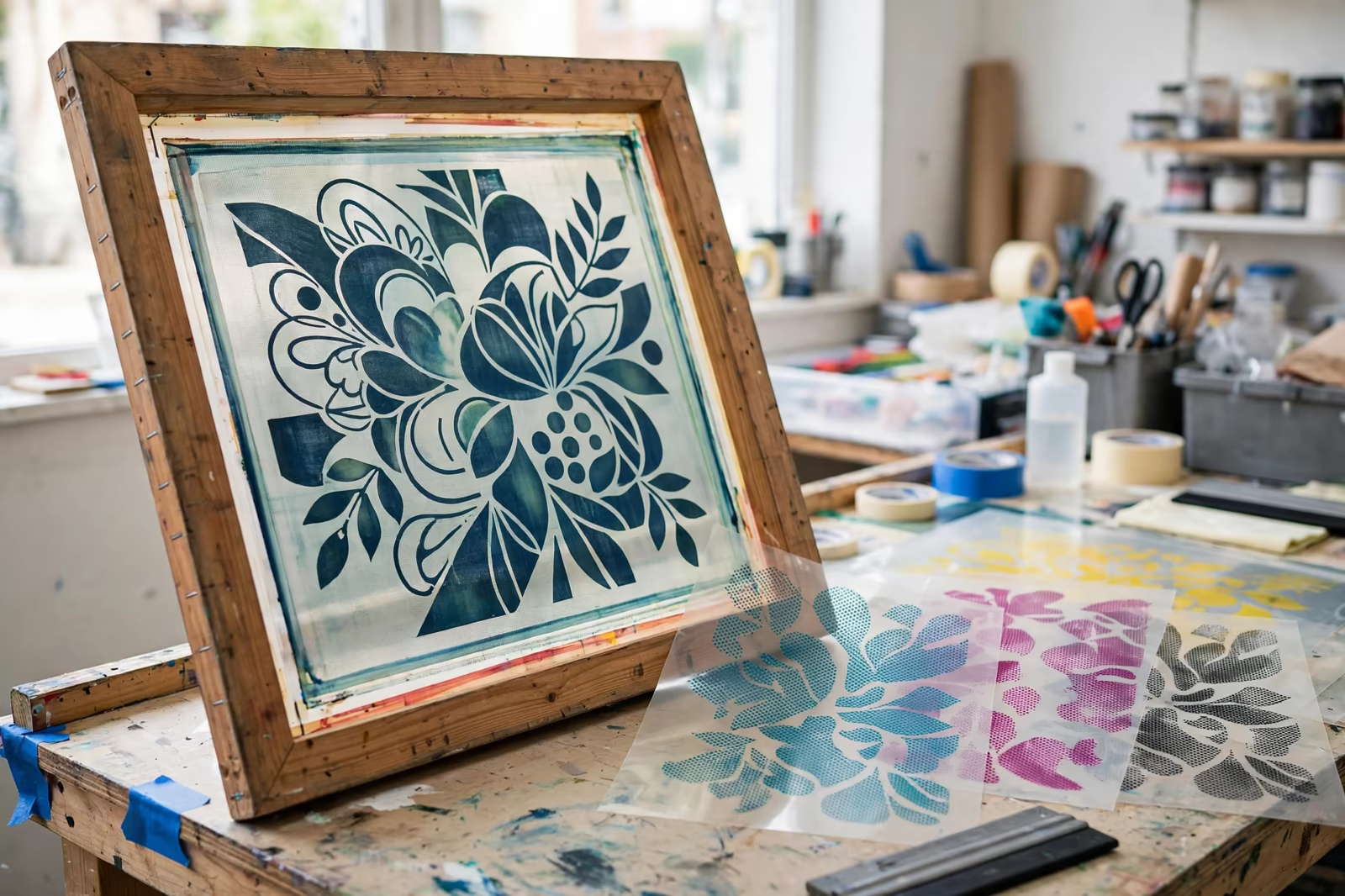 Print artwork screen and colour separations in Bangladesh