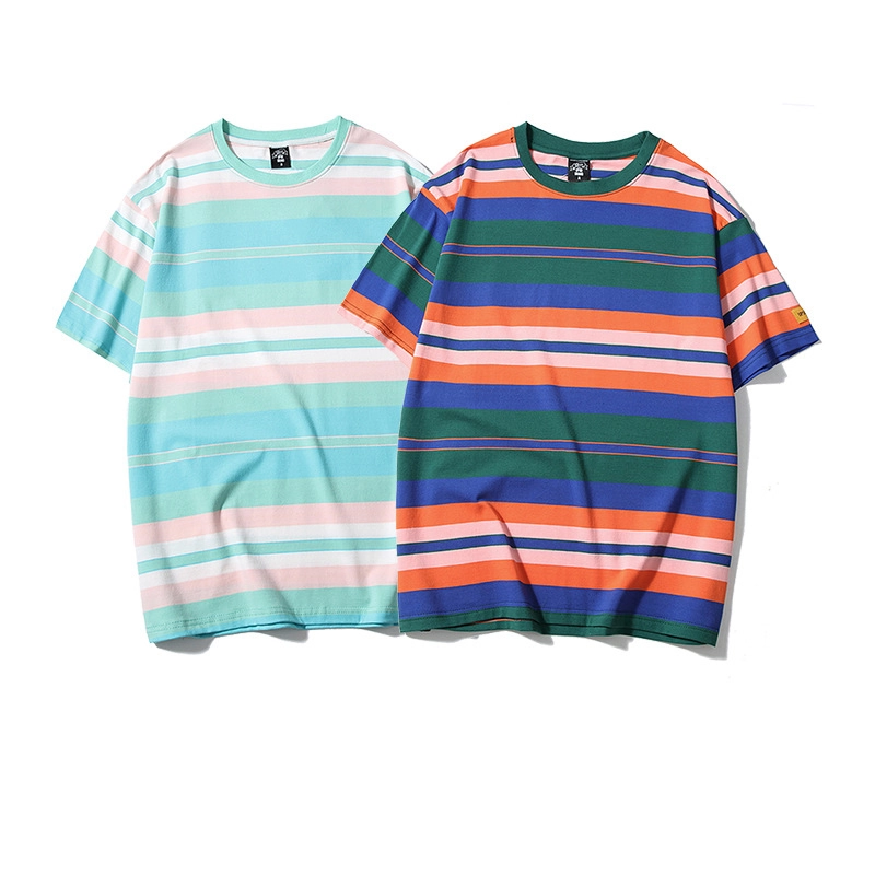 Wholesale Best Couple Striped T-Shirt Factory, Bulk T-shirts Exporter